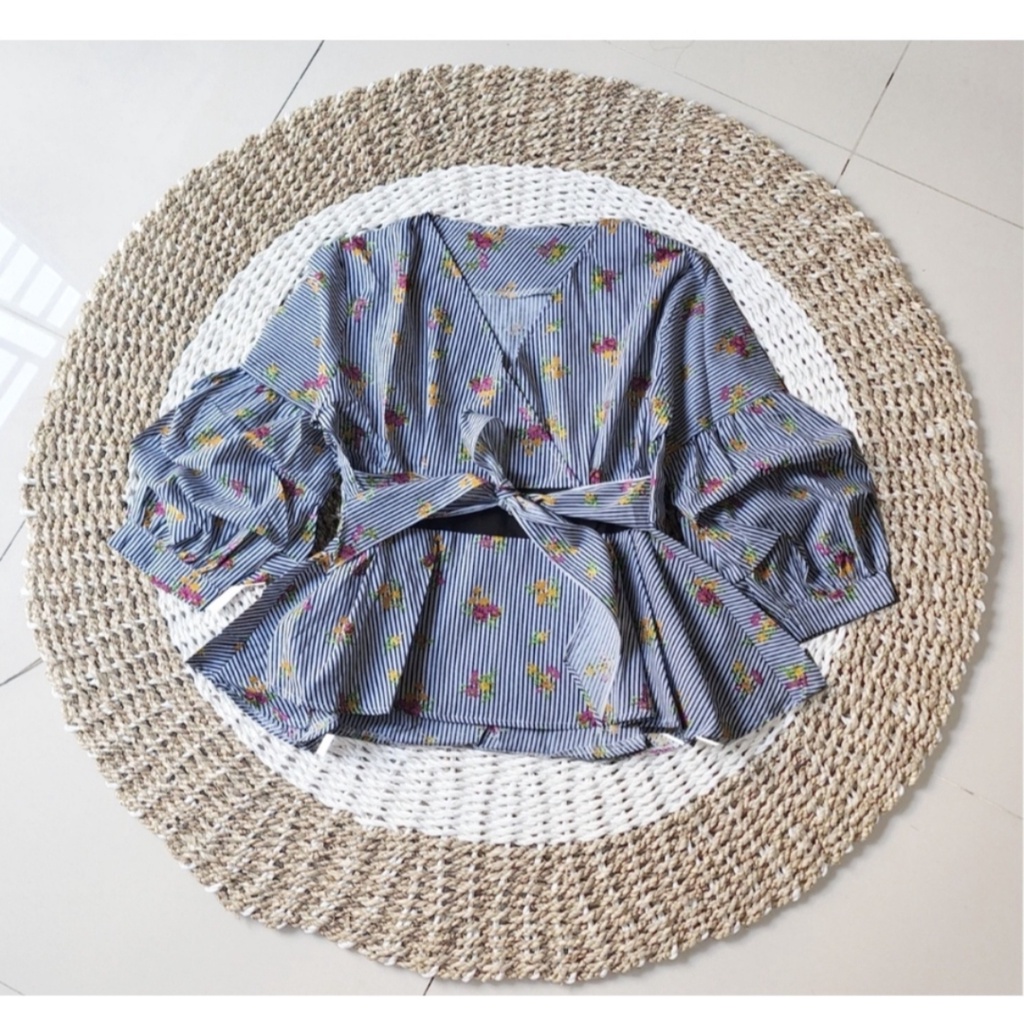 FWG - BLOUSE DAIMA / BLOUSE SALUR / BLOUSE KOREAN STYLE / BLOUSE WANITA / ATASAN WANITA / BLUS