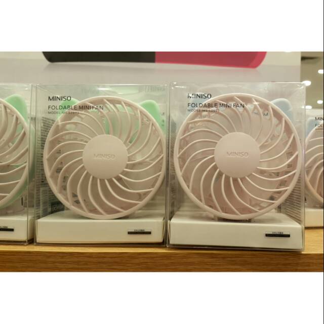 MINISO FOLDABLE MINI FAN. 2WRN. Kipas angin miniso.ukuran kecil