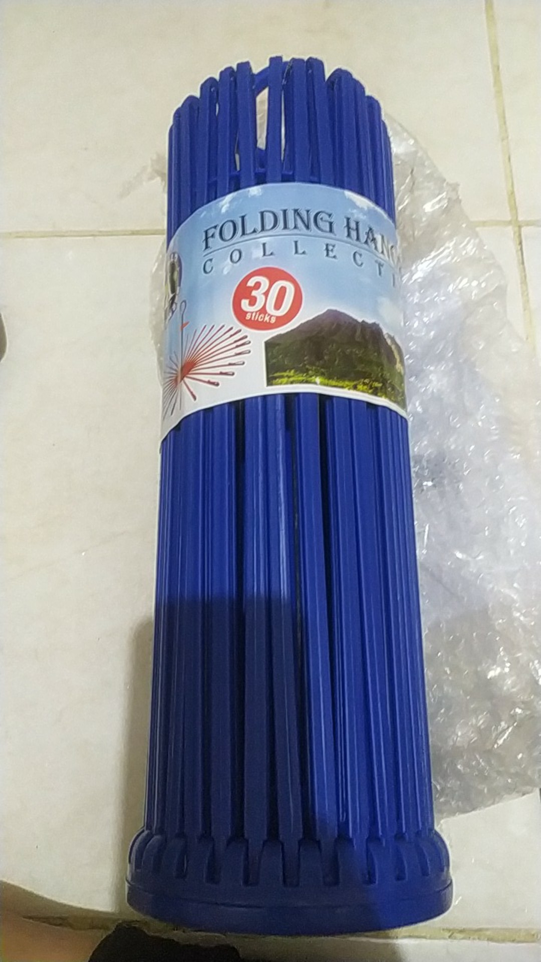 Gantungan Baju Bulat 30 Stick / 20 Stick Jemuran Baju/ Folding Hanger