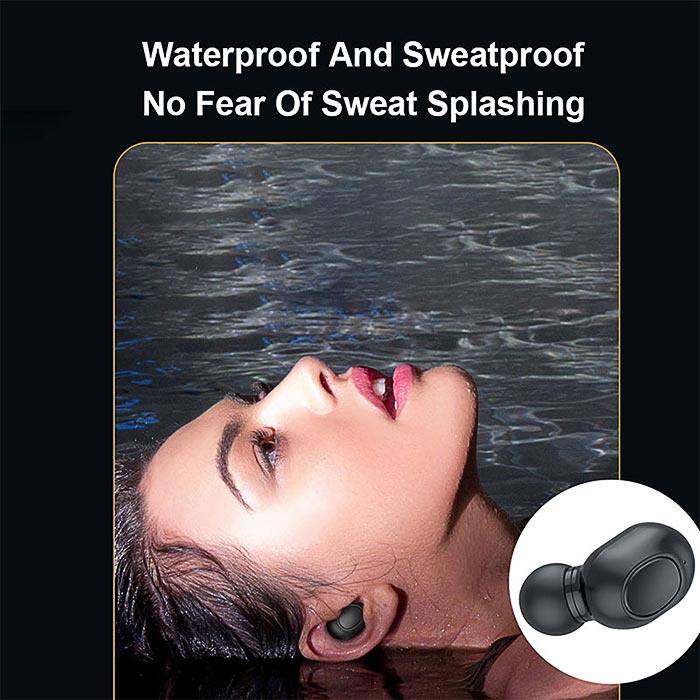 IN JKT JS25 Headset Bluetooth Sport TWS with Mic 9D Bass Stereo Type-C Handset Water Proof Earbud 5.0 Wireless Earphone Tahan Air (COD)-2