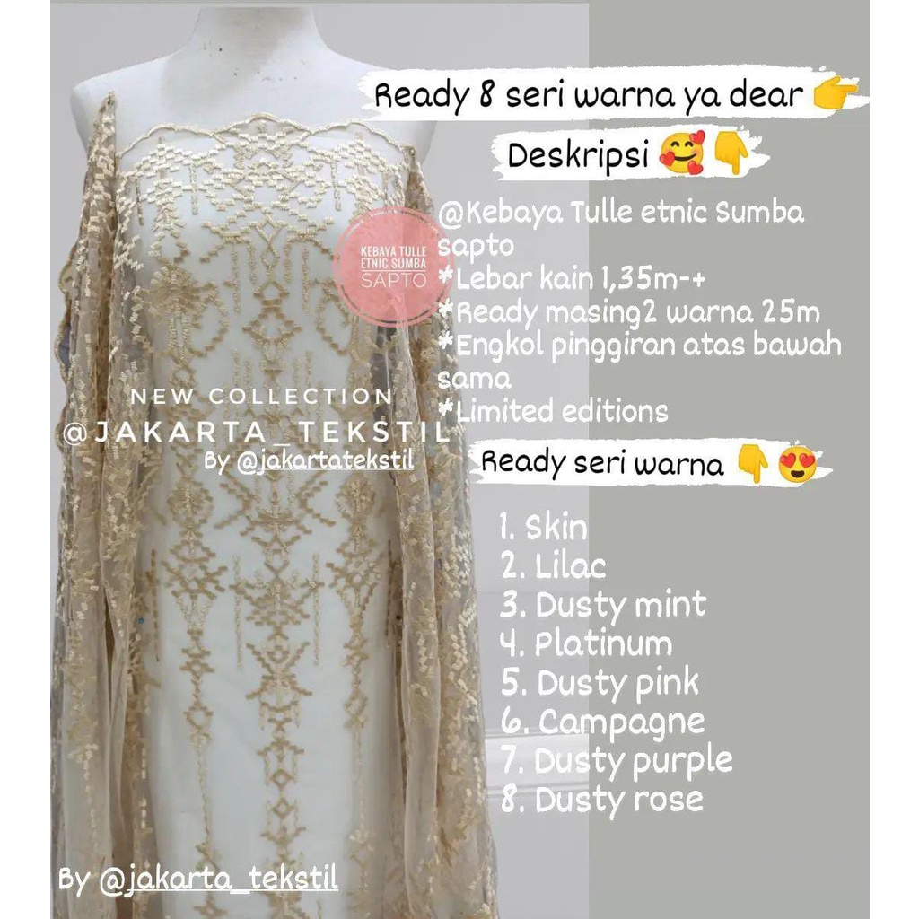 [ 24 ] KEBAYA TULLE ETNIC SUMBA SAPTO