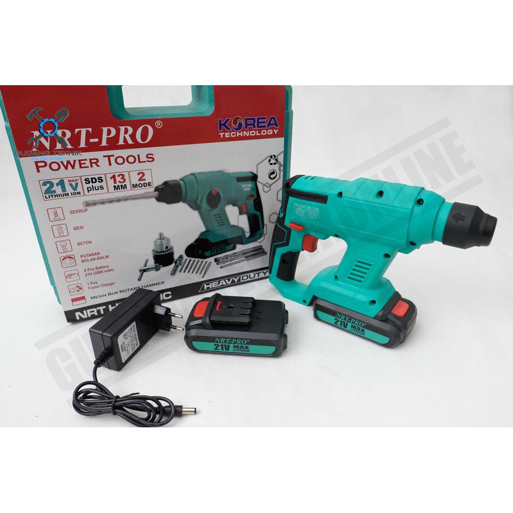 Cordless Drill NRT HX 13 DC / Bor Baterai Beton Rotary Hammer SDS NRT HX13DC