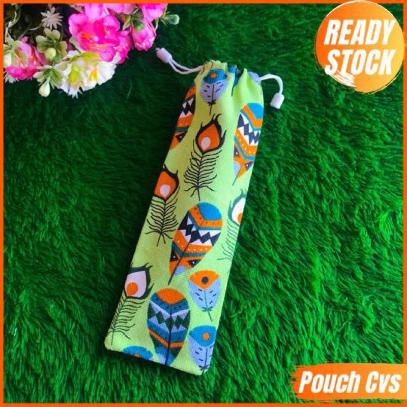 SOUVENIR POUCH SENDOK GARPU  | KANTUNG SERUT KANVAS | 7.22