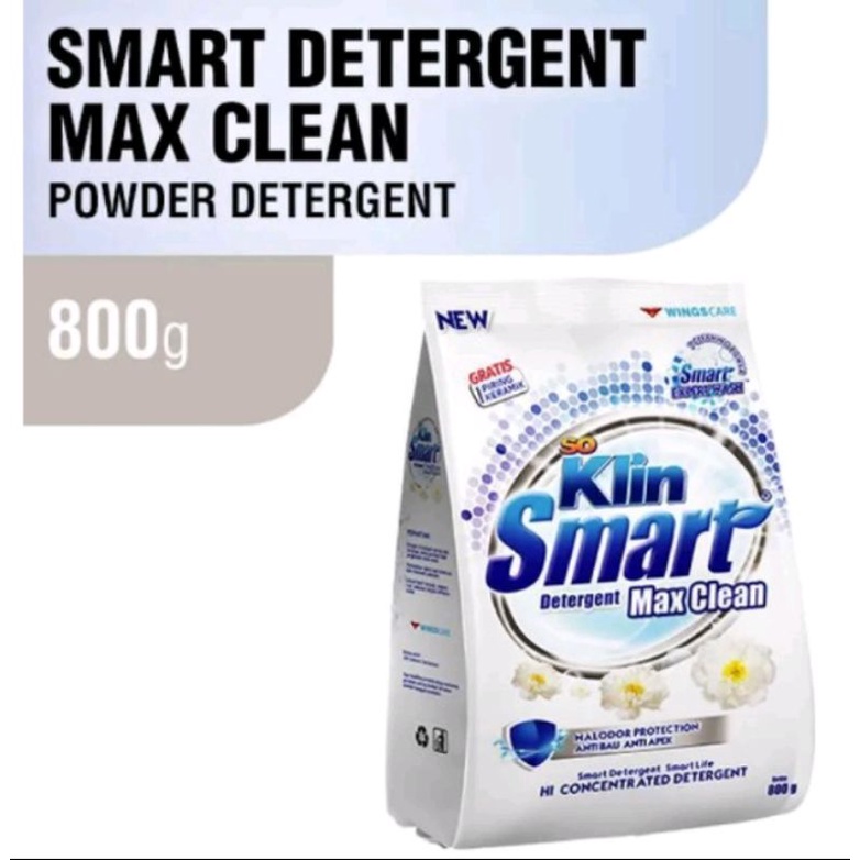 Soklin Smart Detergent Colour Care, Max Clean 725gr free piring  keramik