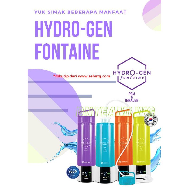 MESIN PORTABEL BOTOL HYDROGEN LWG Global bukan kangen water