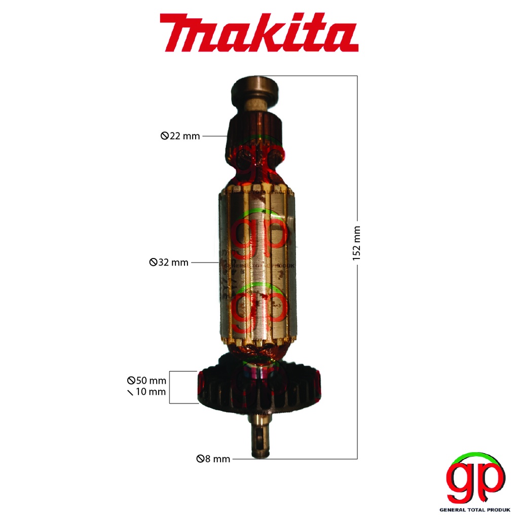 Armature MT 951 Maktec Mesin Gerinda MT951 4" Angle Grinder