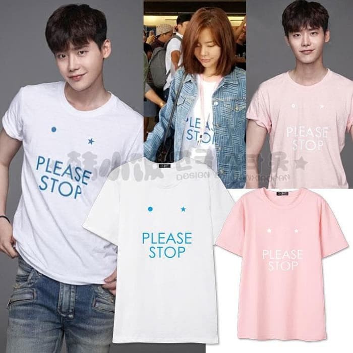 LOP733 KAOS TSHIRT KPOP SNSD SUNNY LEE JONG SUK PLEASE STOP PREMIUM