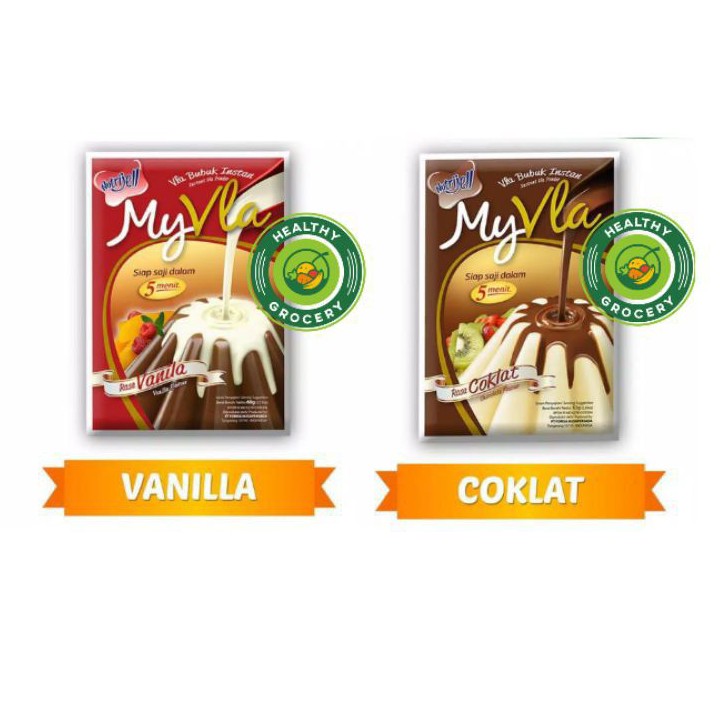 

Nutrijell My Vla Bubuk Instan Rasa Cokelat / Vanilla Nutrijel