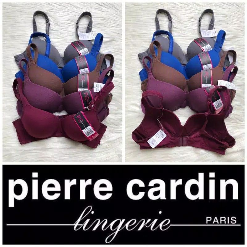 Pierre Cardin Bra Tanpa Kawat Busa Tipis Size 34D 36D