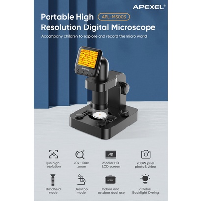Mikroskop Digital Portable Microscope 1um 1080P APEXEL APL-MS003