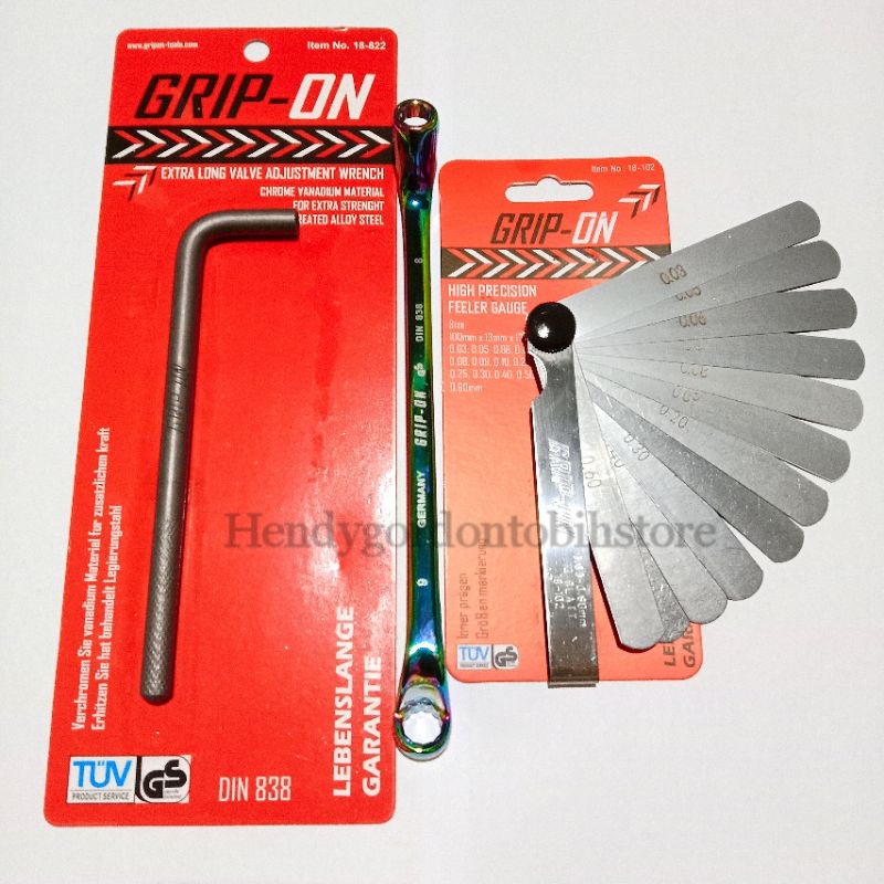 Kunci Stel Klep Grip on 3 pcs - Kunci Stelan Klep Grip on 3 Pcs - Fuller grip-on feeler alat ukur kl