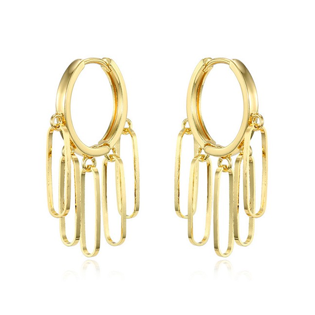 LRC Anting Tusuk Fashion Geometric Earrings D46093