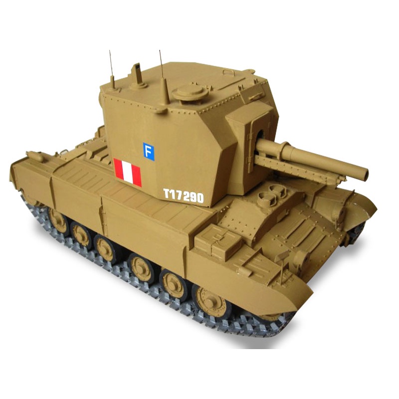 DIY Model Kertas Perang Dunia II Meriam serbu Inggris Bishop