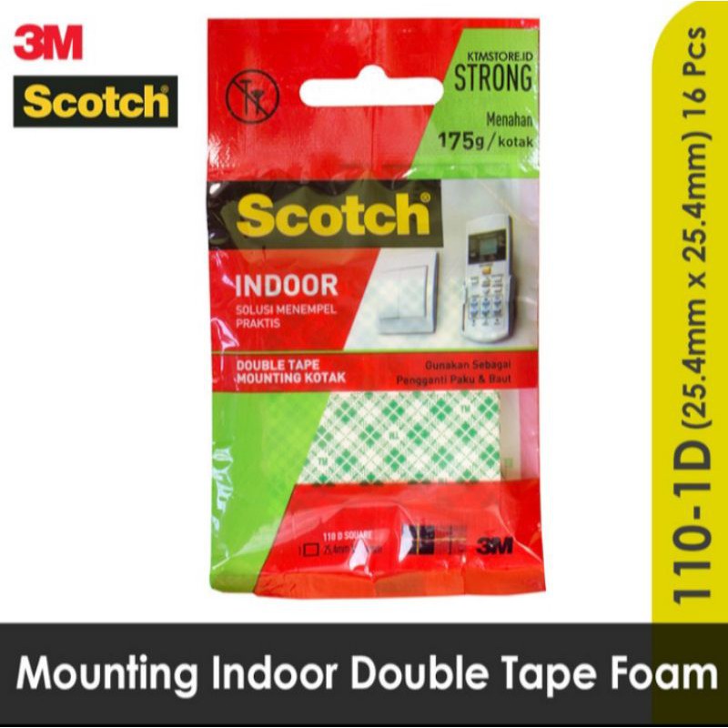 

3M mounting tape double tape busa square 1inch x 1inch 110-1D