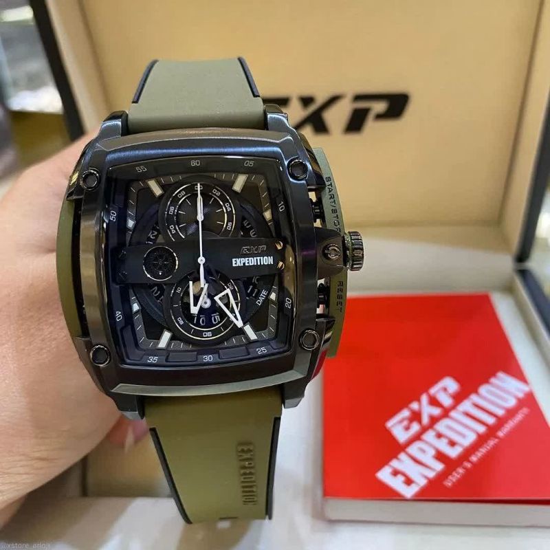 Jam Tangan Expedition EXP E 3008 Pria / E3008 M Army Original