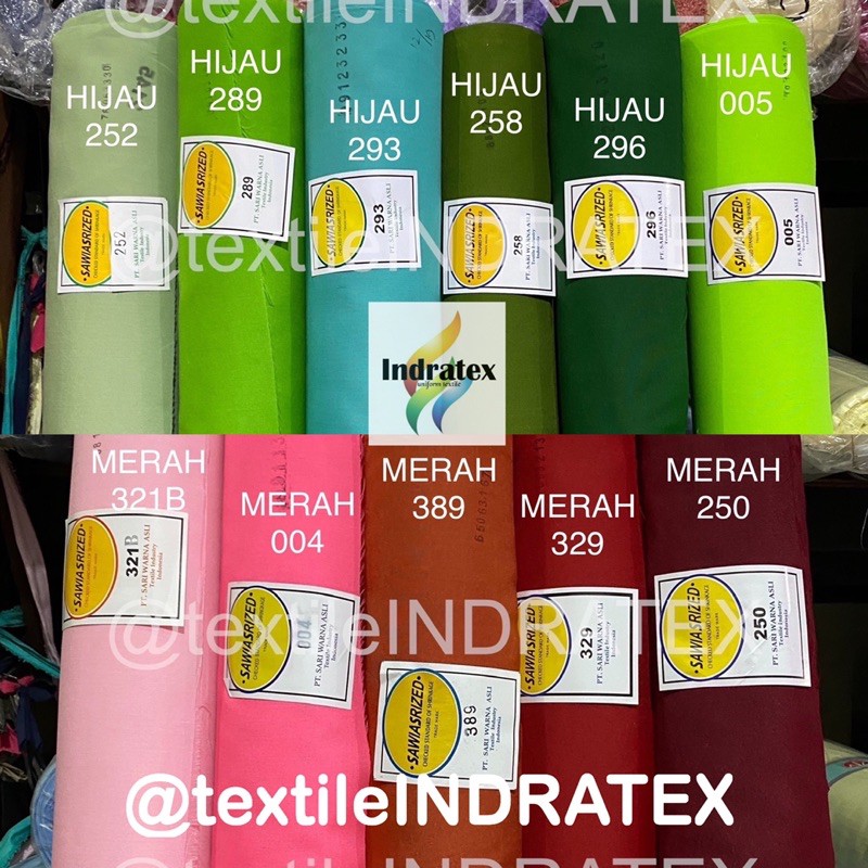 ( per 1 roll ) KAIN CRAFT SPANDUK DEKORASI BENDERA UMBUL UMBUL KERAJINAN TANGAN background foto backdrop dekorasi printing sublime kerajinan tangan slayer TC JUMPING FISH SARI WARNA Lebar 115 cm