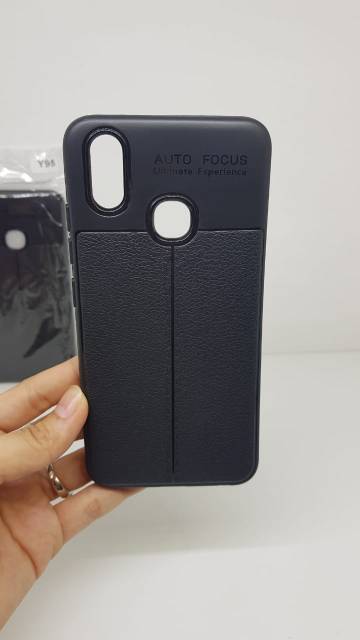 Auto Focus Vivo Y91 6.22 inch Leather Soft Case Vivo Y95 AUTOFOCUS Motif Kulit Jeruk TIDAK MENGUNING