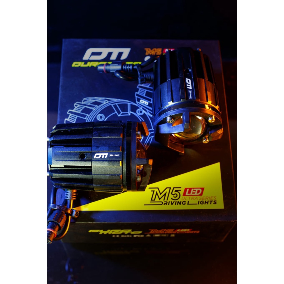 DuroMoto M5 / Led Mini Proyektor Laser / Lampu Motor Mobil Duromoto M5