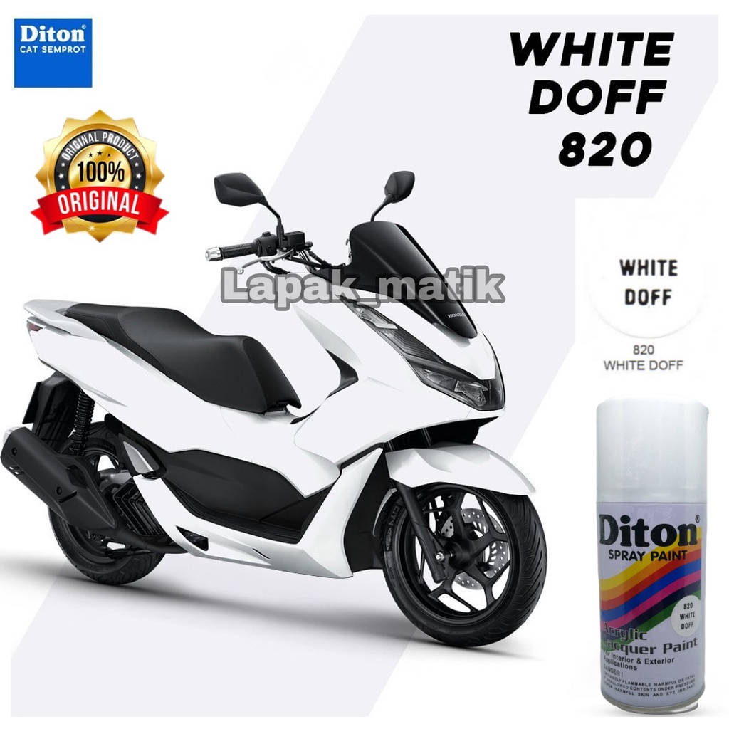 Pilok Pilox DITON PUTIH DOFF WHITE DOFF 820 300ml Cat Semprot Pylox