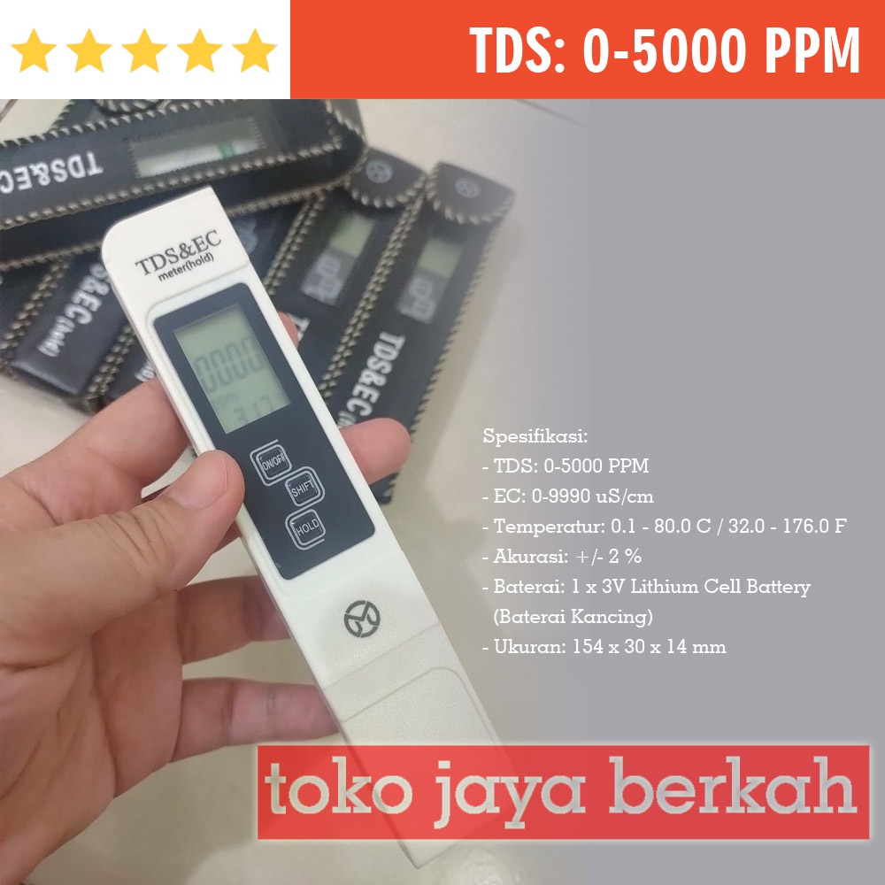 Jual Tds Dan Ec Meter Alat Pengukur Pada Hidroponik Shopee Indonesia