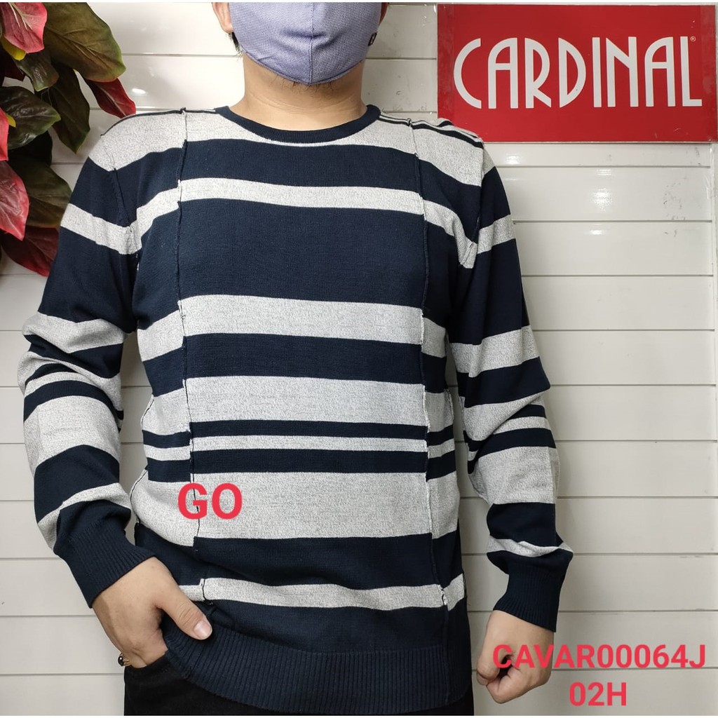 gof CSJB CARDINAL SWEATER JEANS Casual Salur Lengan Panjang