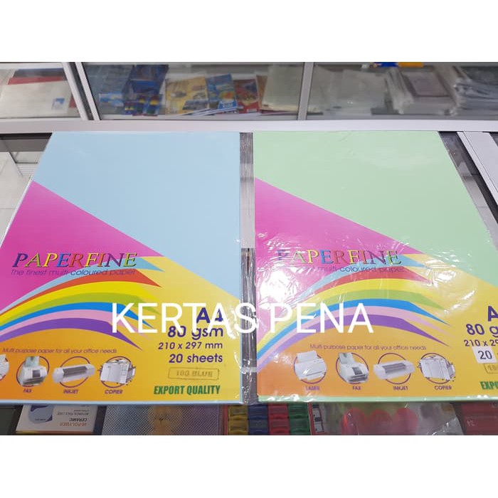 

Jual KERTAS HVS WARNA PAPERFINE - WARNA MUDA Diskon