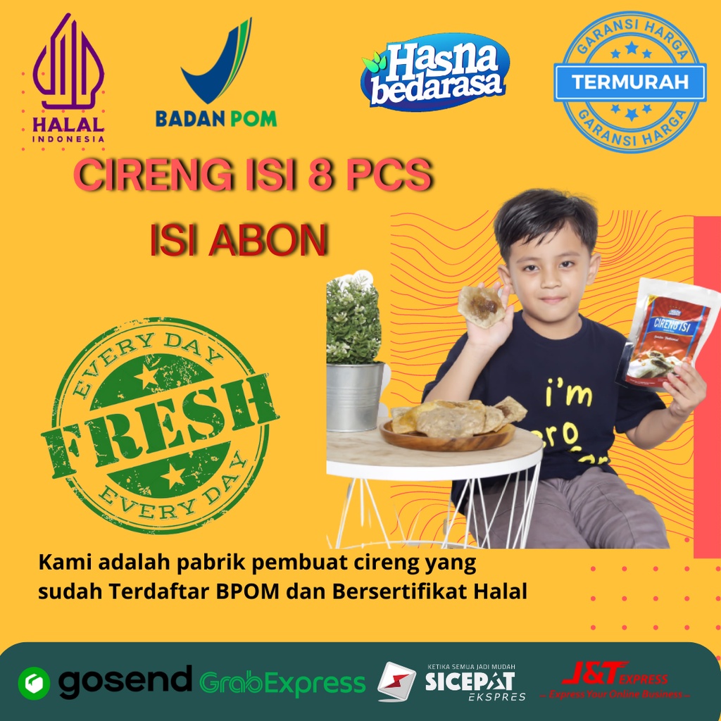 

Cireng Isi Abon TIDAK Pedas | Cireng Tidak Pedas Kemasan Vacum | Cireng Isi Frozen | Cireng Frozen | Cireng Kemasan Vakum | Cemilan Jajanan Khas Kota Bandung Sudah BPOM