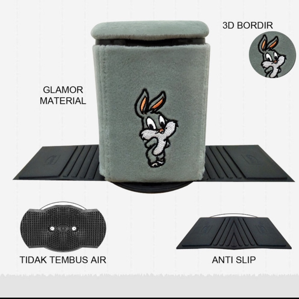 TEMPAT SAMPAH Bugs Bunny Kelinci Lucu / Aksesoris Mobil Bugs Bunny