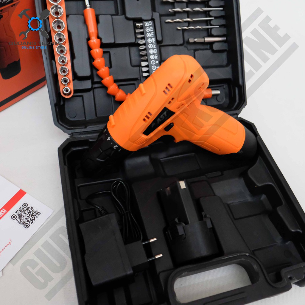 Mesin Bor Cordless AST 12V AS12 - Bor baterai 10mm AST 12 Volt AS-12