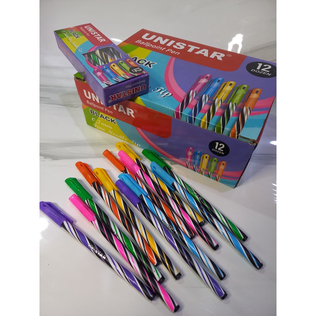 Unistar Pulpen Warna Pulpen Lilin Termurah Berkualitas Isi 12pcs