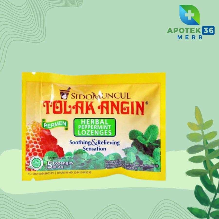 TOLAK ANGIN Permen LOZENGES 1 SACHETS ISI 5 BUTIR