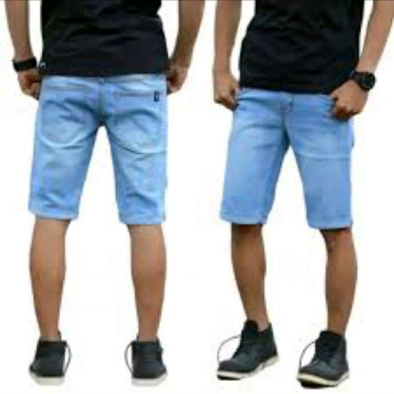 PROMO JEANS  PENDEK SOBEK 4 WARNA SIZE; 27-38