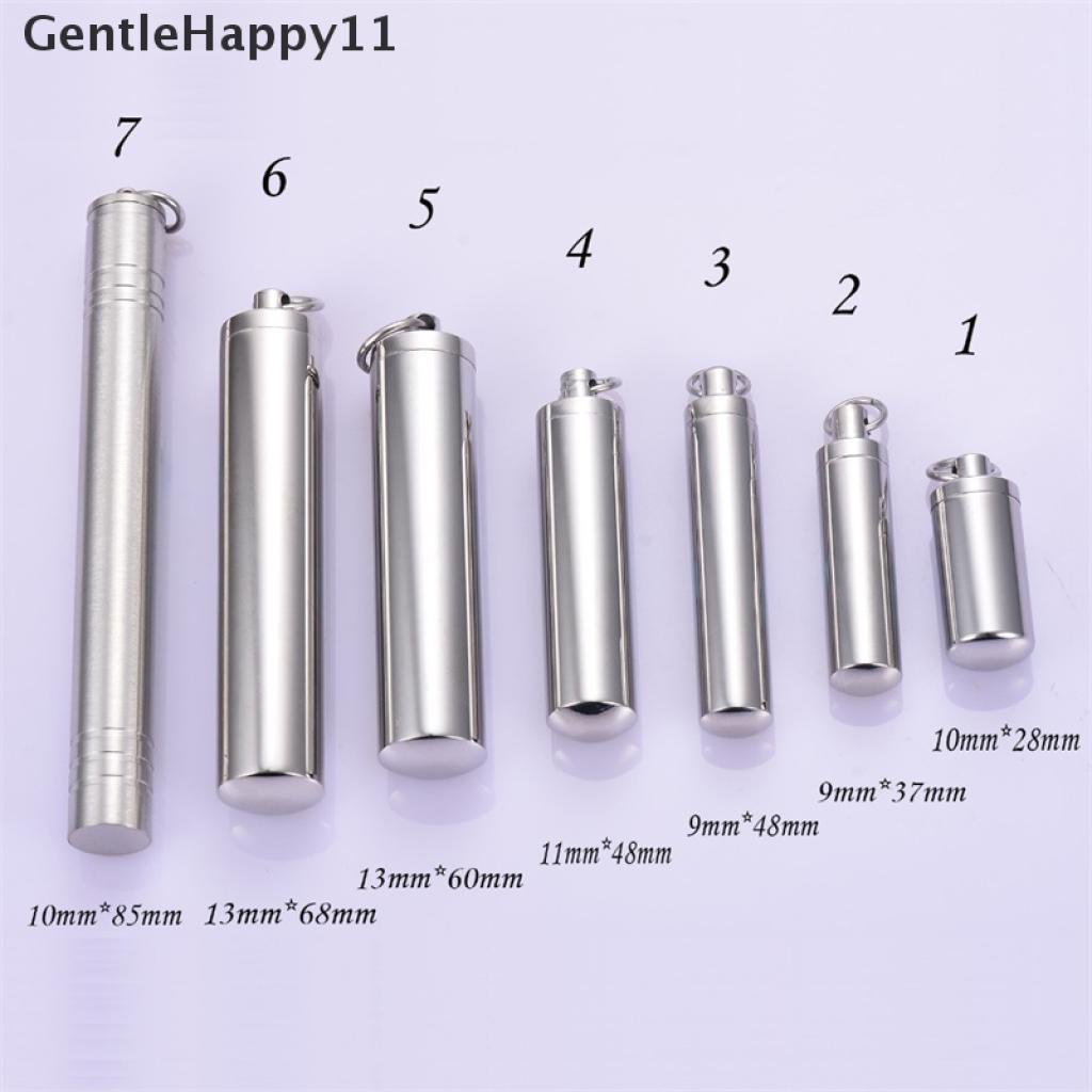 Kalung Liontin Botol Kremasi Bentuk Tabung Silinder Bahan Stainless Steel