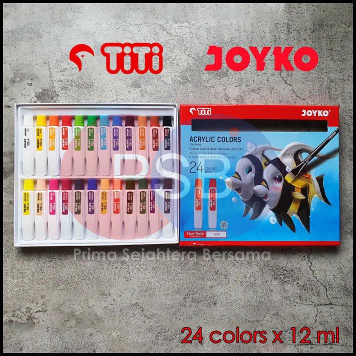 

Best Sale Cat Akrilik Titi Joyko 24 Warna X 12 Ml / Cat Akrilik Murah