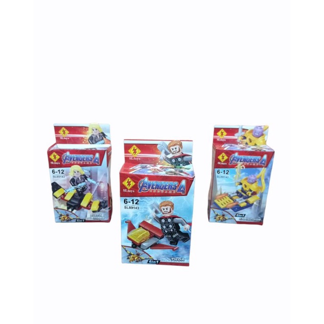 MAINAN LEGO AVENGERS PESAWAT 6in1 6-12 PCS