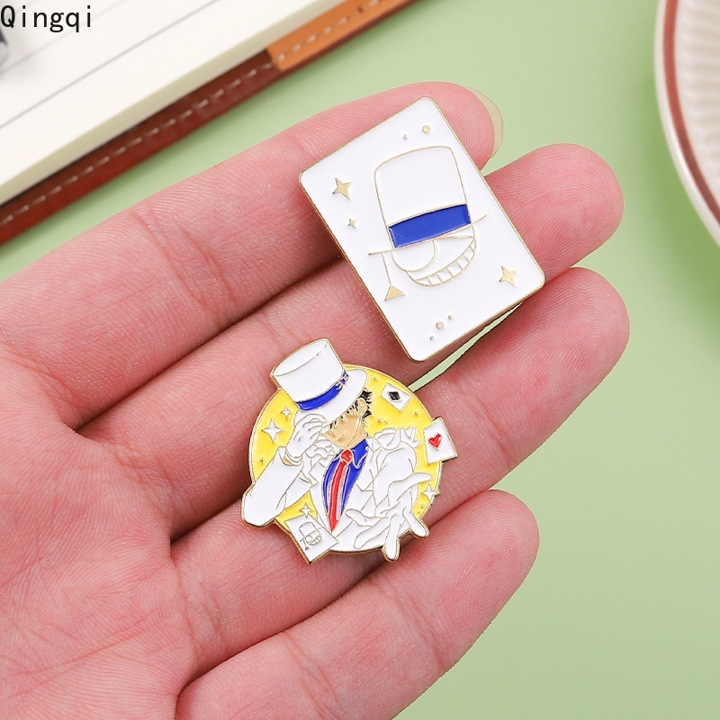 Bros Pin Enamel Desain Kartun Anime Detektif Conan Bahan Metal Gaya Jepang Untuk Fans