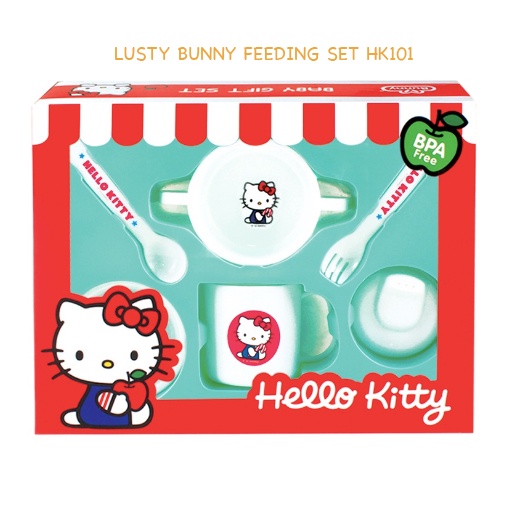 *FRAULEINCO* Lusty bunny Baby Feeding Gift Set Alat Makan Bayi LB 1419 LB 1424