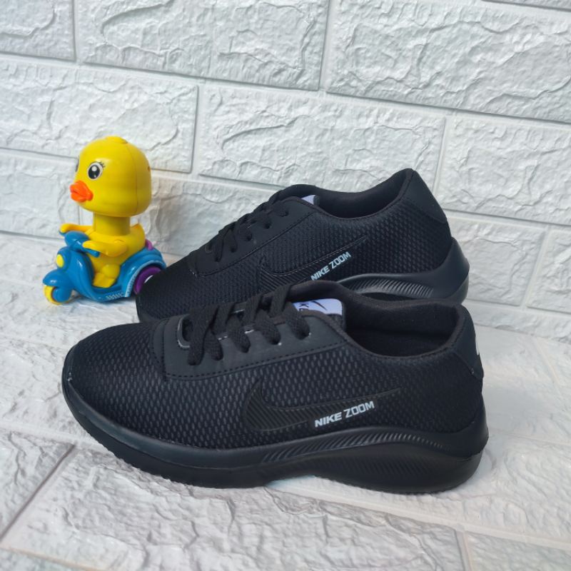 Promo Bulan Ini Sepatu Sekolah Anak Full Black Tk Sd Smp Sepatu Nike Zoom Anak Laki-Laki Dan