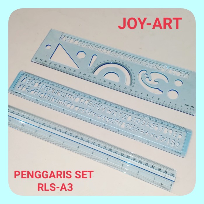 

Terbatas Penggaris/Ruler Set Rls-A3 Merek Joy-Art. Bergaransi