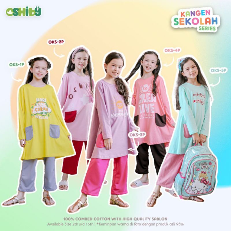 OSHIBY | SETELAN KAOS ANAK PEREMPUAN