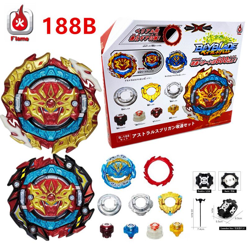 Set Mainan Beyblade Burst Db B188 Spark Launcher Untuk Anak / Dewasa