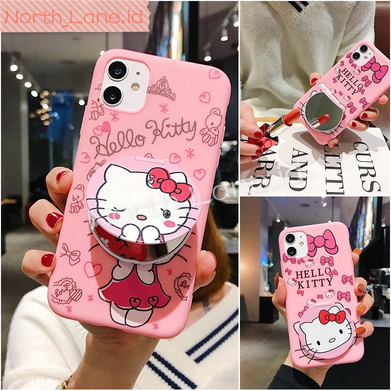 Case Gambar Hello Kitty Dengan Kaca Untuk Vivo S1 Y17 Y91c Y15 Y12 Y91 Y93 Y95 Y55s V15 V11 Z1 Pro V9 Y81 Y71 Y5s V5 Shopee Indonesia