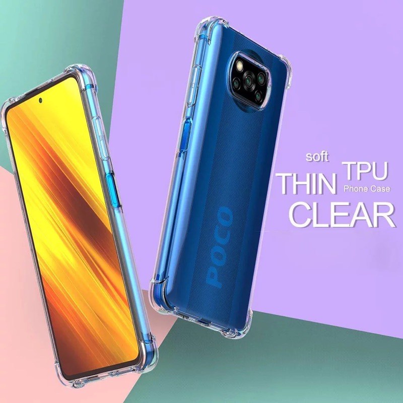 Anti crack POCO X3 PRO NFC GT M3 F3 Xiaomi REdmi Note 10 PRO 9T 5G 4G 10S 11 lite xiaomi POCO X3 CASING SOFT CASE softcase silikon casing hp