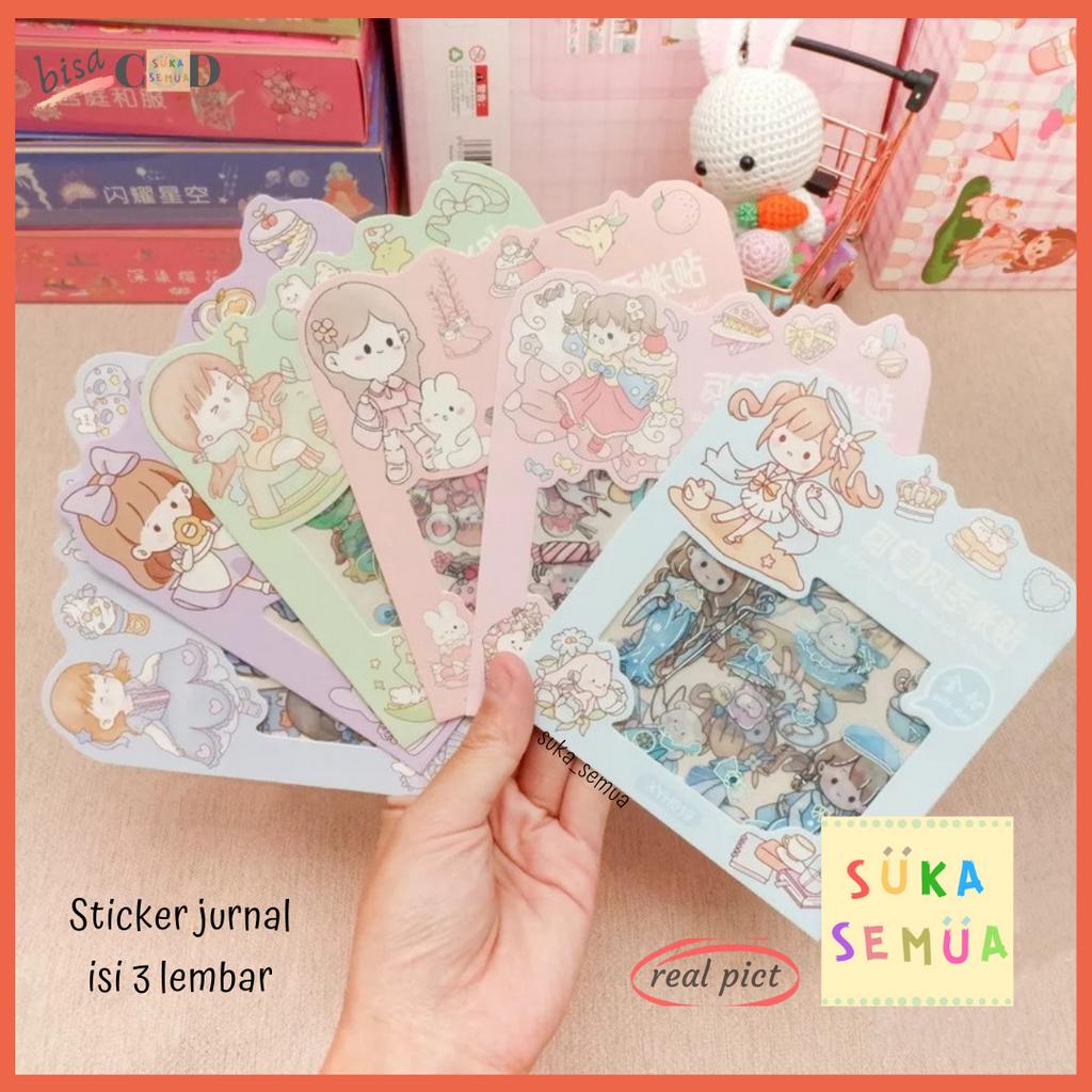 

Sticker Jurnal Gold Dust YDWH 001-2022 isi 3 lembar - Waterproof Transparan // Yidawenhua Kawaii Aesthetic Decoratif Stiker Korea Plastik PVC Anti Air hadiah kado anak perempuan craft DIY mini diary tempel menempel journal jurnaling - COD instant Bandung