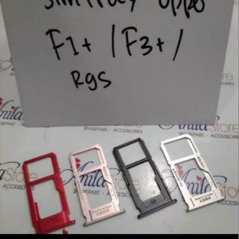SIM TRAY SIM LOCK TEMPAT KARTU SIM HP OPPO F1 PLUS/F3 PLUS/R9S