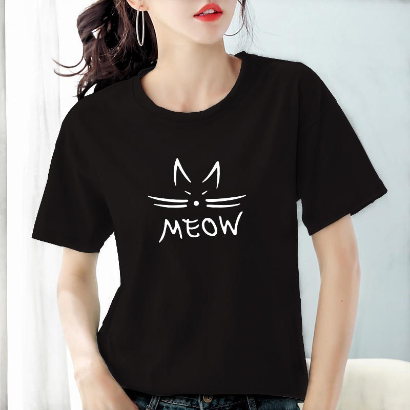 Kaos Wanita MEOW / Baju Wanita Meow Tumblr tee