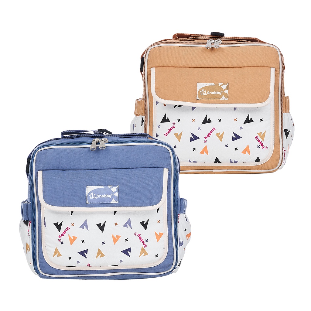 Snobby Tas Perlengkapan Bayi Kecil Diaper Bag Summit Series Saku Print