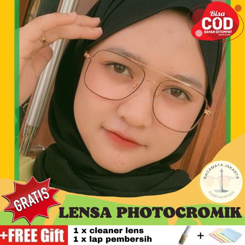 { BAYAR DI TEMPAT } FRAME KACAMATA BESI SUPER MEWAH, SANGAT COCOK DI GUNAKAN SEHARI HARI || FRAME LE