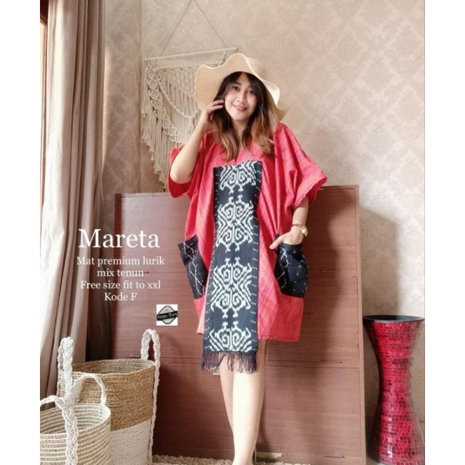 DRESS TENUN CASUAL | MARETA DRESS TENUN ETNIK