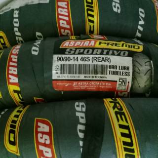  Ban  tubeless  belakang aspira  premio sportivo uk 90 90 14 